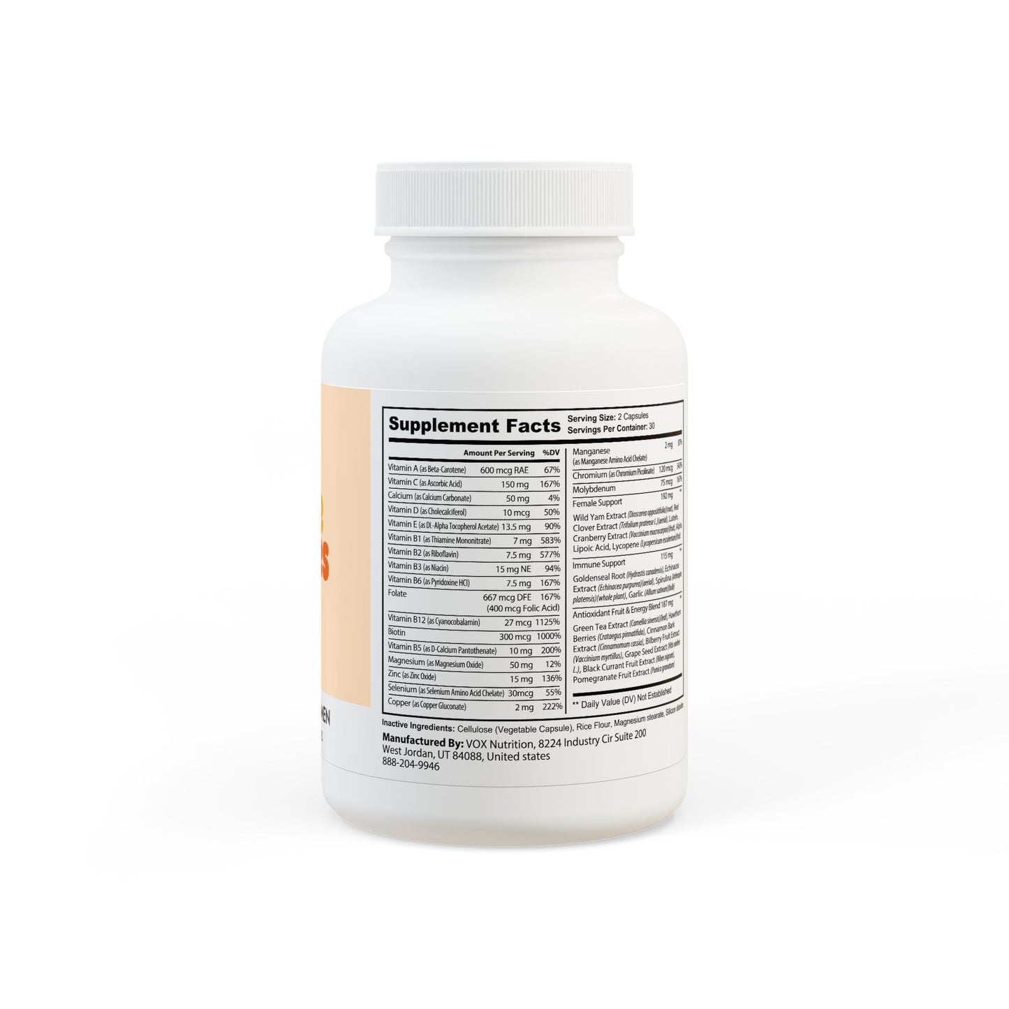 SunriseGummies Multivitamin for Women Supplement (60 Capsules)